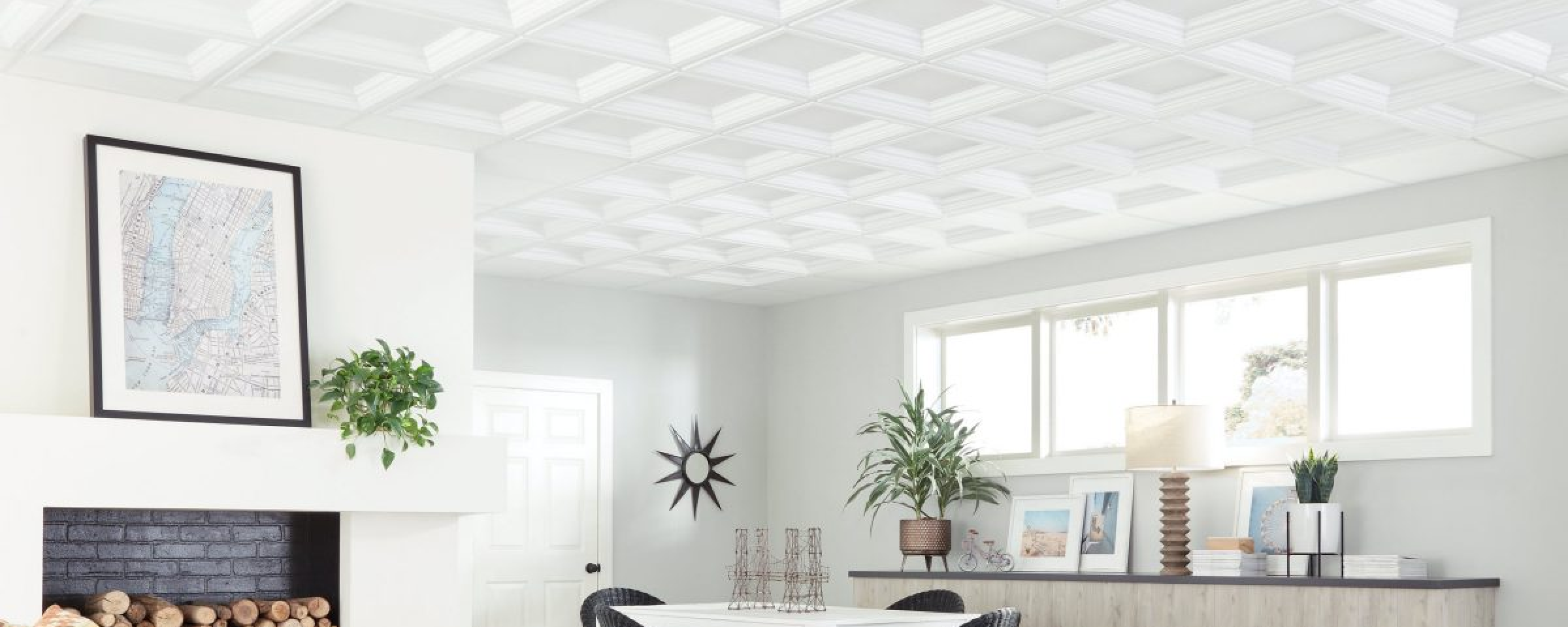 PVC ceiling tiles