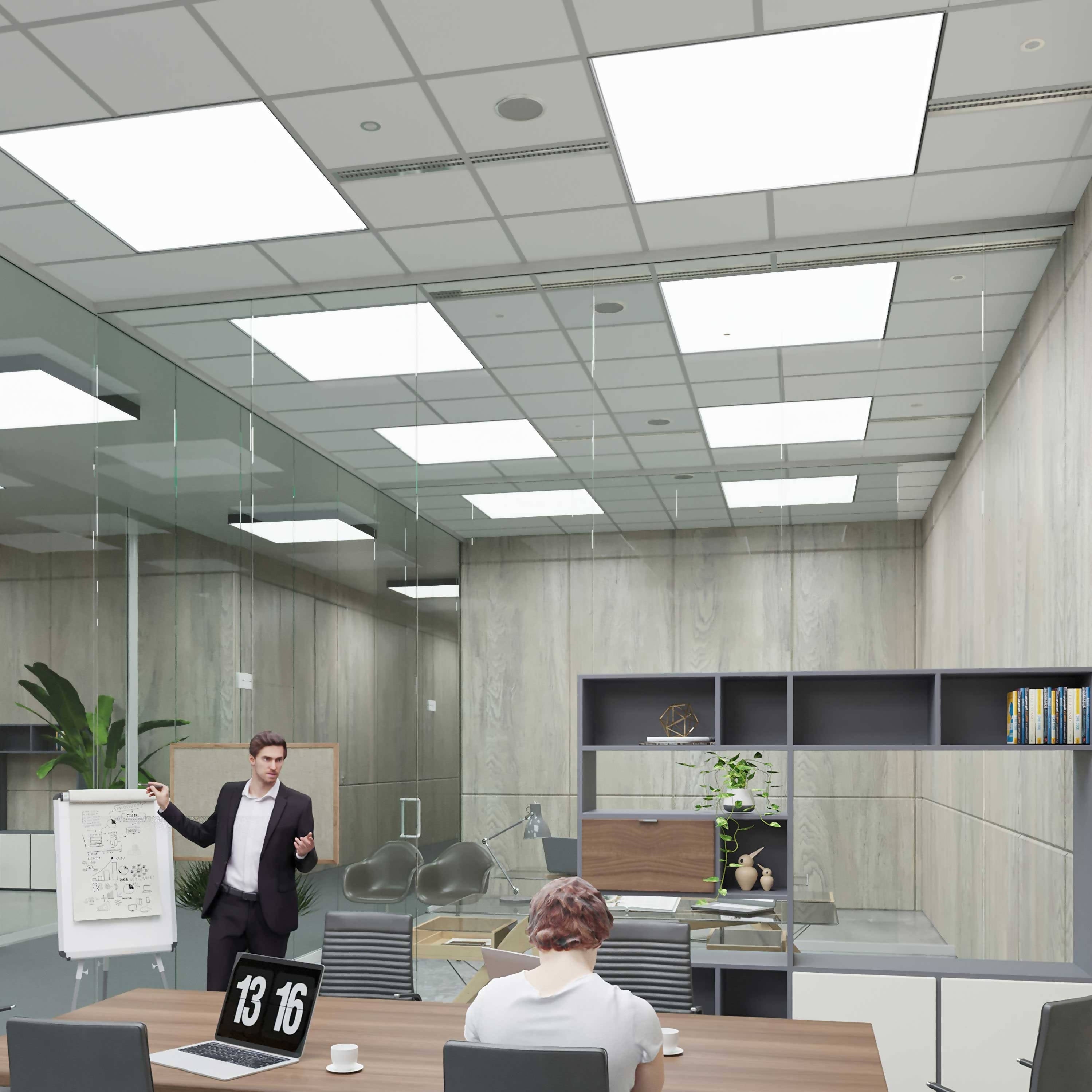 Office Lighting Diffuser Grid Panels Give Your Drop Ceilings A